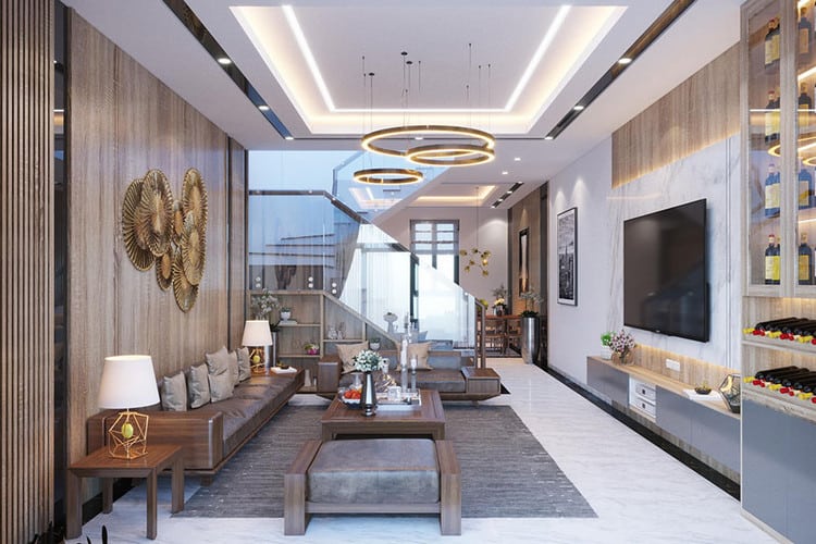 Chia sẻ một số cách trang trí phòng khách nhà ống đơn giản 4 trang trí phòng khách nhà ống đơn giản