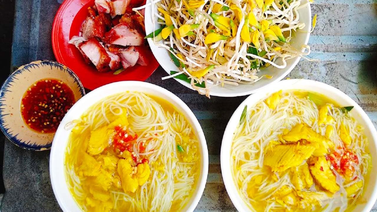 Hướng dẫn cách nấu bún nước kèn Châu Đốc An Giang 2 Bún nước kèn châu đốc an giang